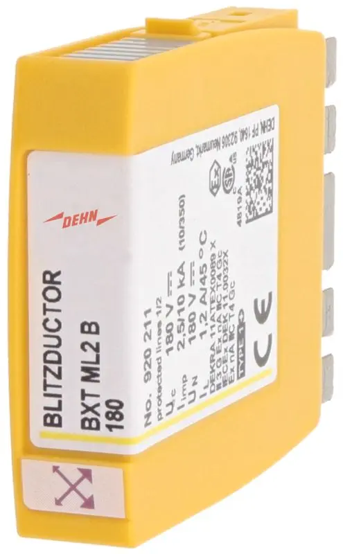 Produktfoto 1 von Blitzstromableiter-Modul 2-polig BLITZDUCTOR XT mit LifeCheck