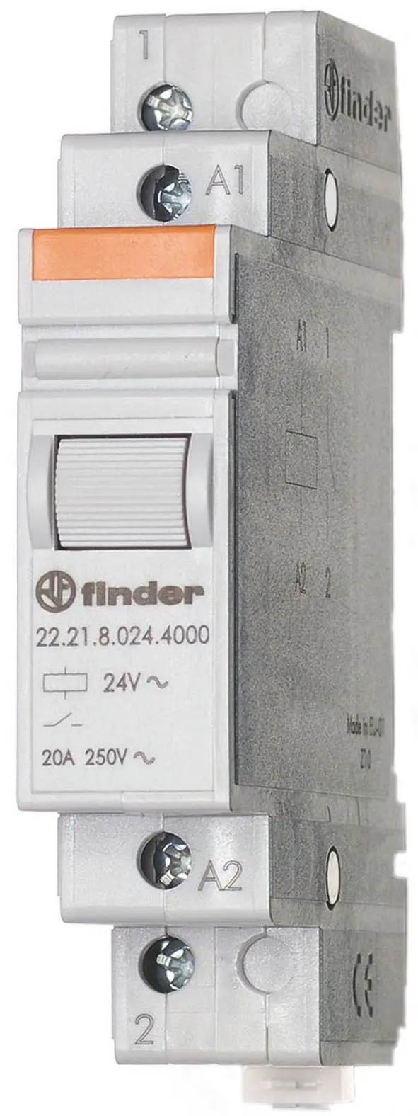 Produktfoto 1 von Installationsrelais für Reiheneinbau 1S 20A Prüftaste für 24VAC