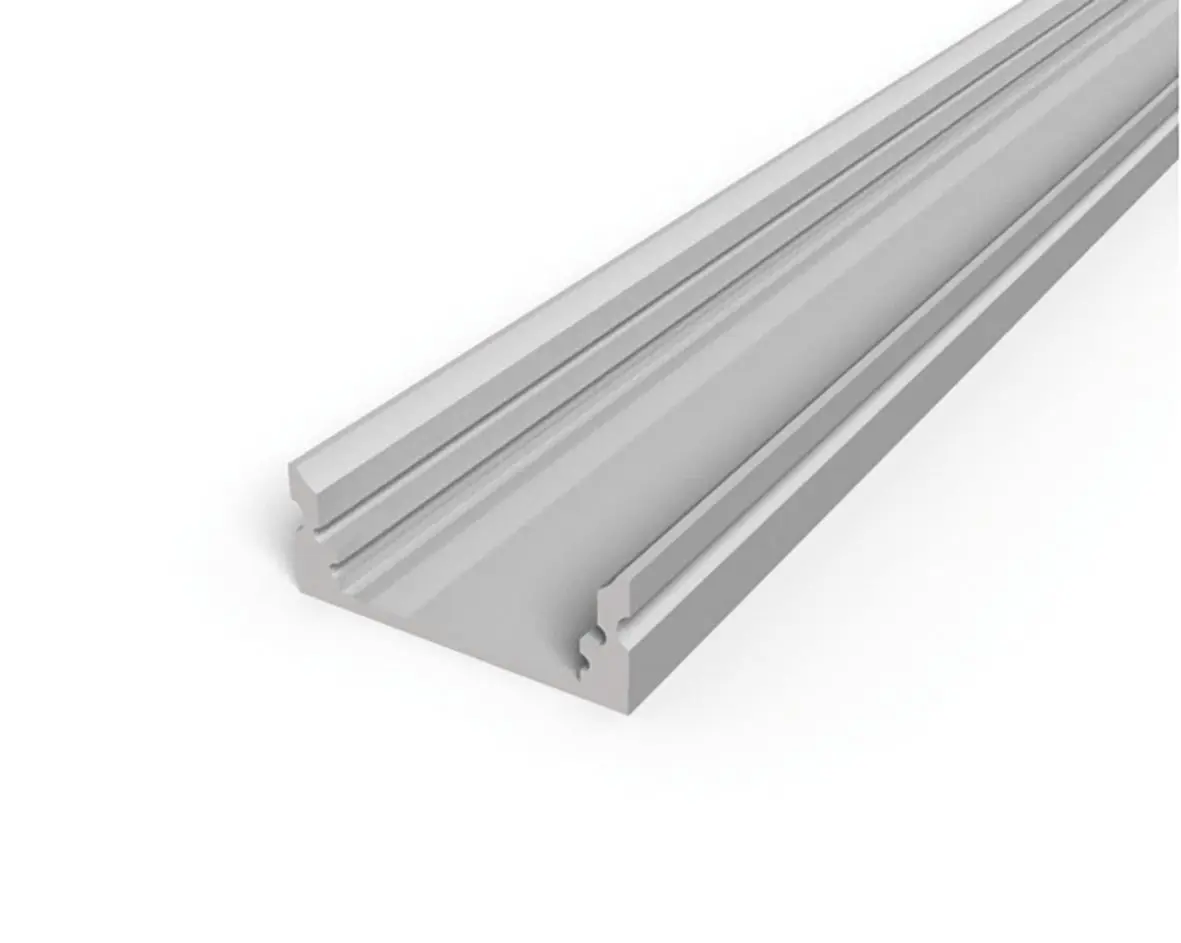 Produktfoto 1 von Alu-Profil-Set 17,3 x 7mm, 2 Profilen je 2500mm inkl. Abdeckung opal, 4
