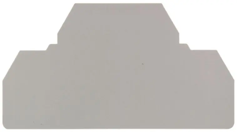 Produktfoto 1 von Reihenklemme Zubehör, Abschlussplatte, Trennwand, dunkelbeige, Breite: 1,5 mm