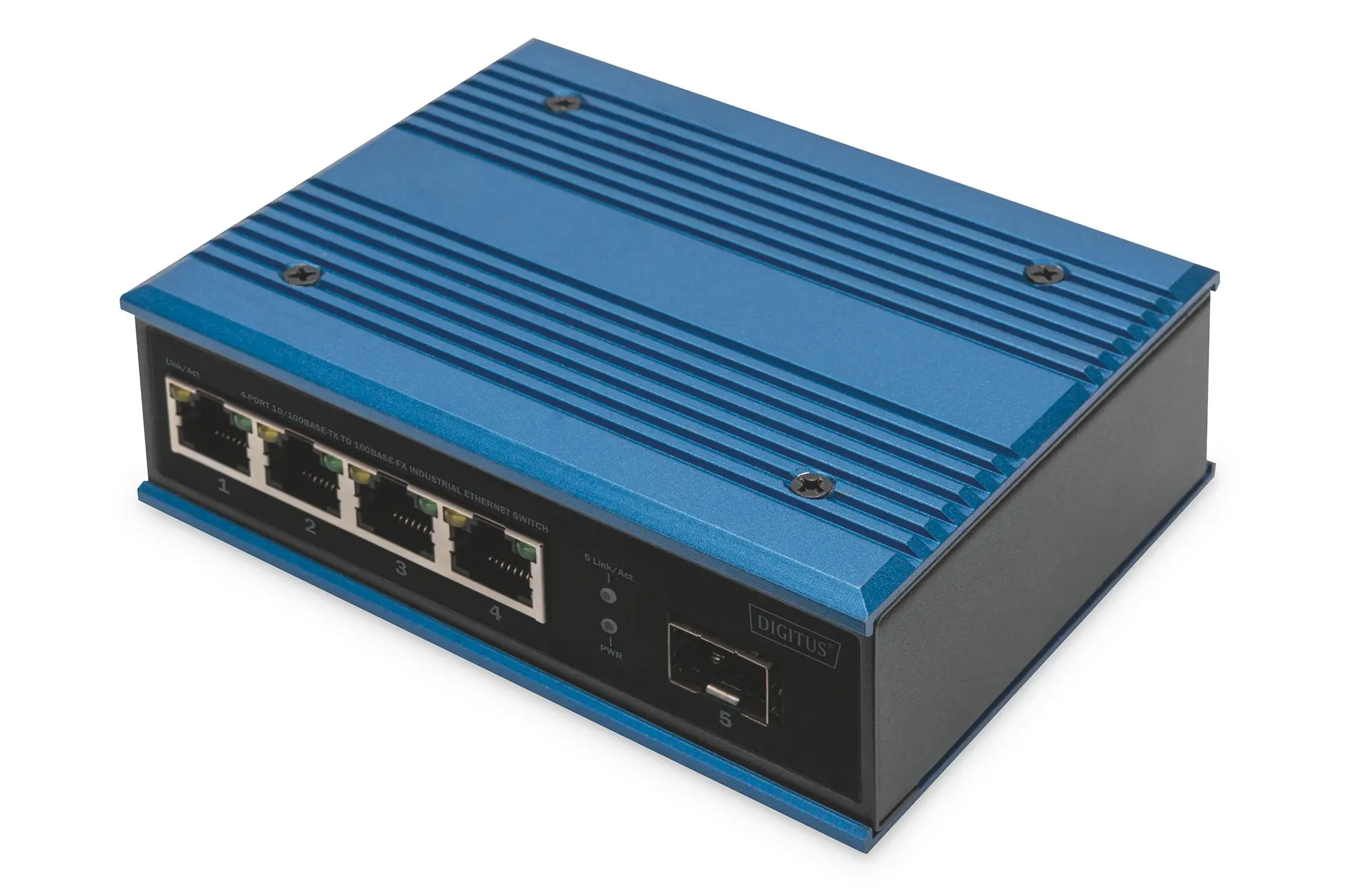 Produktfoto 1 von 4-Port 10/100Base-TX to 100Base-FX Industrial Ethernet Switch