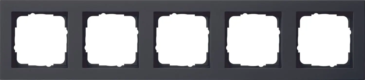 Produktfoto 1 von Abdeckrahmen 5f Gira E2 Schwarz m