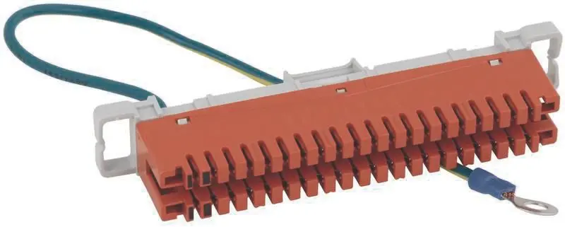 Produktfoto 1 von Erddrahteiste für LSA-Anschlusstechnik für 38 Drähte oder Schirmungen