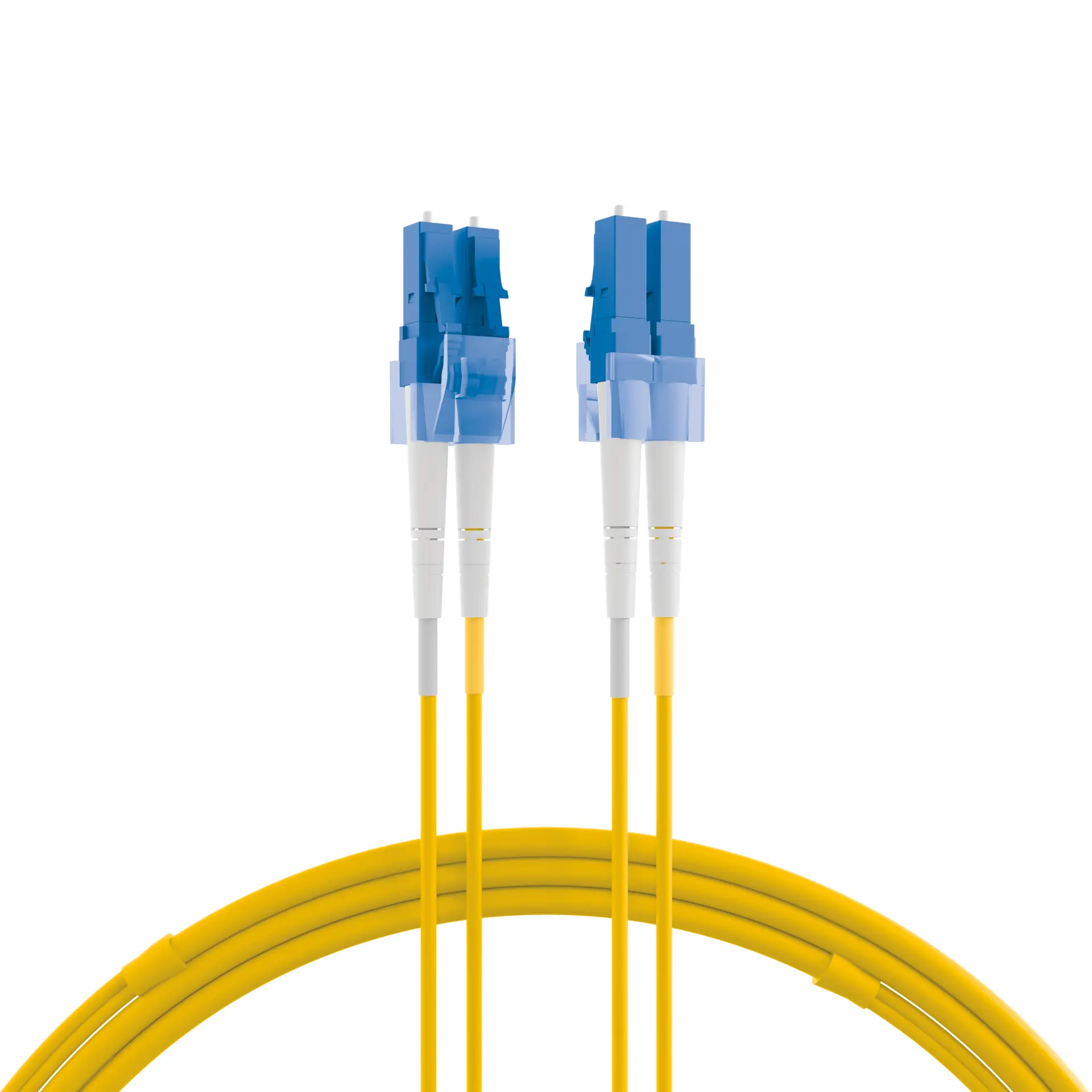 Duplex Jumper LC-LC 9/125µ 0,5m OS2 LSZH gelb