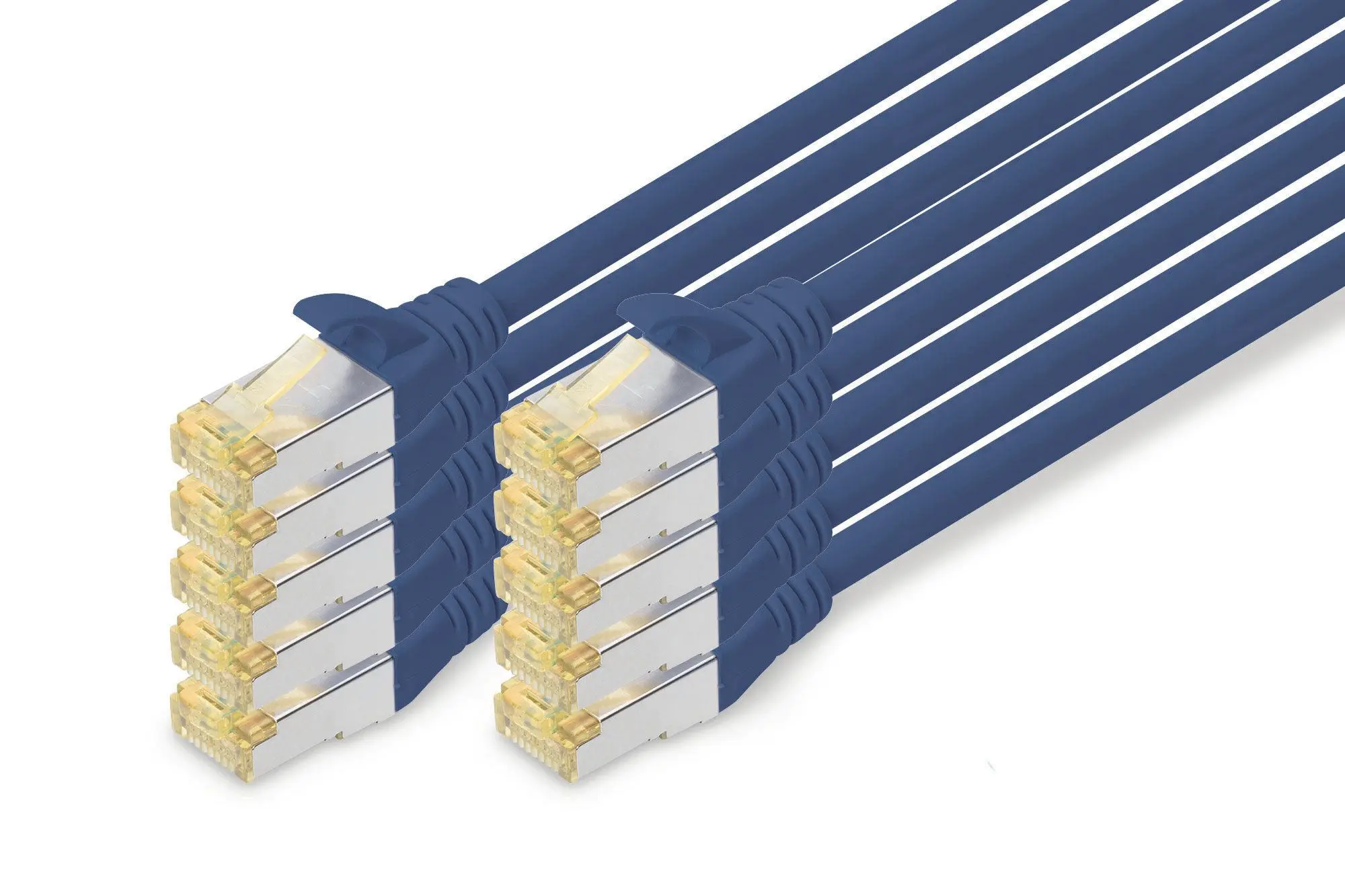 DIGITUS CAT 6A S/FTP Patchkabel 10 Stück