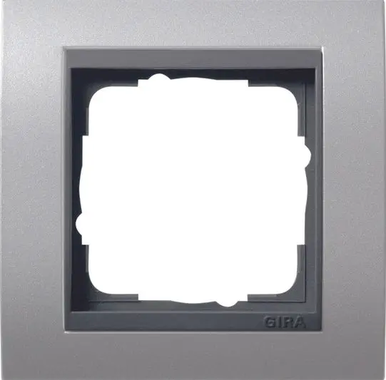 Produktfoto 1 von Abdeckrahmen 1fach f.anthrazit Event Farbe alu