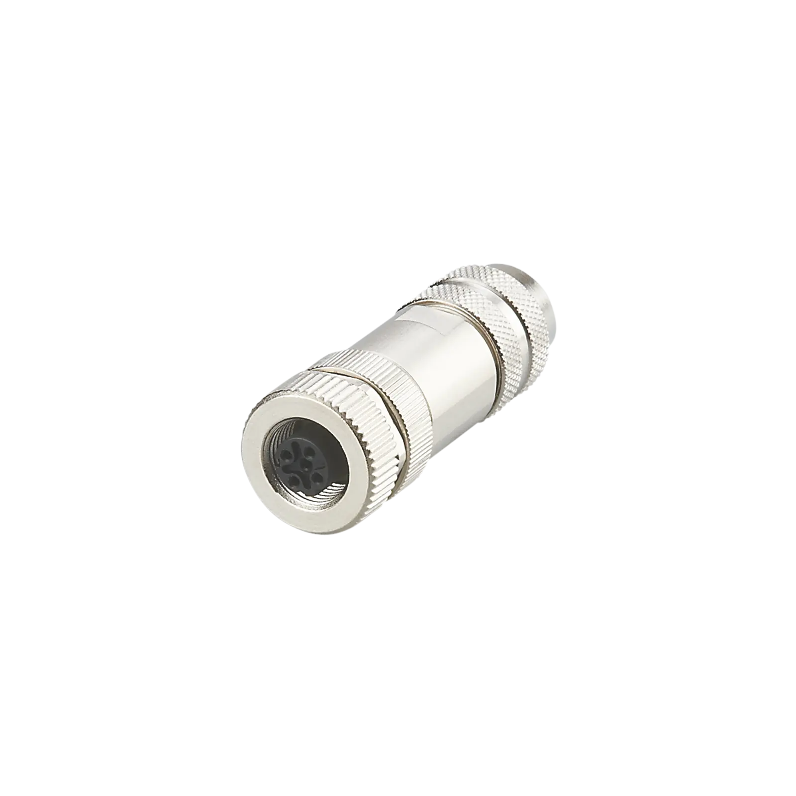 Produktfoto 1 von Konfektionierbare Buchse <45VAC Ethernet D-codiert Gehäuse Zinkdruckguss IP67