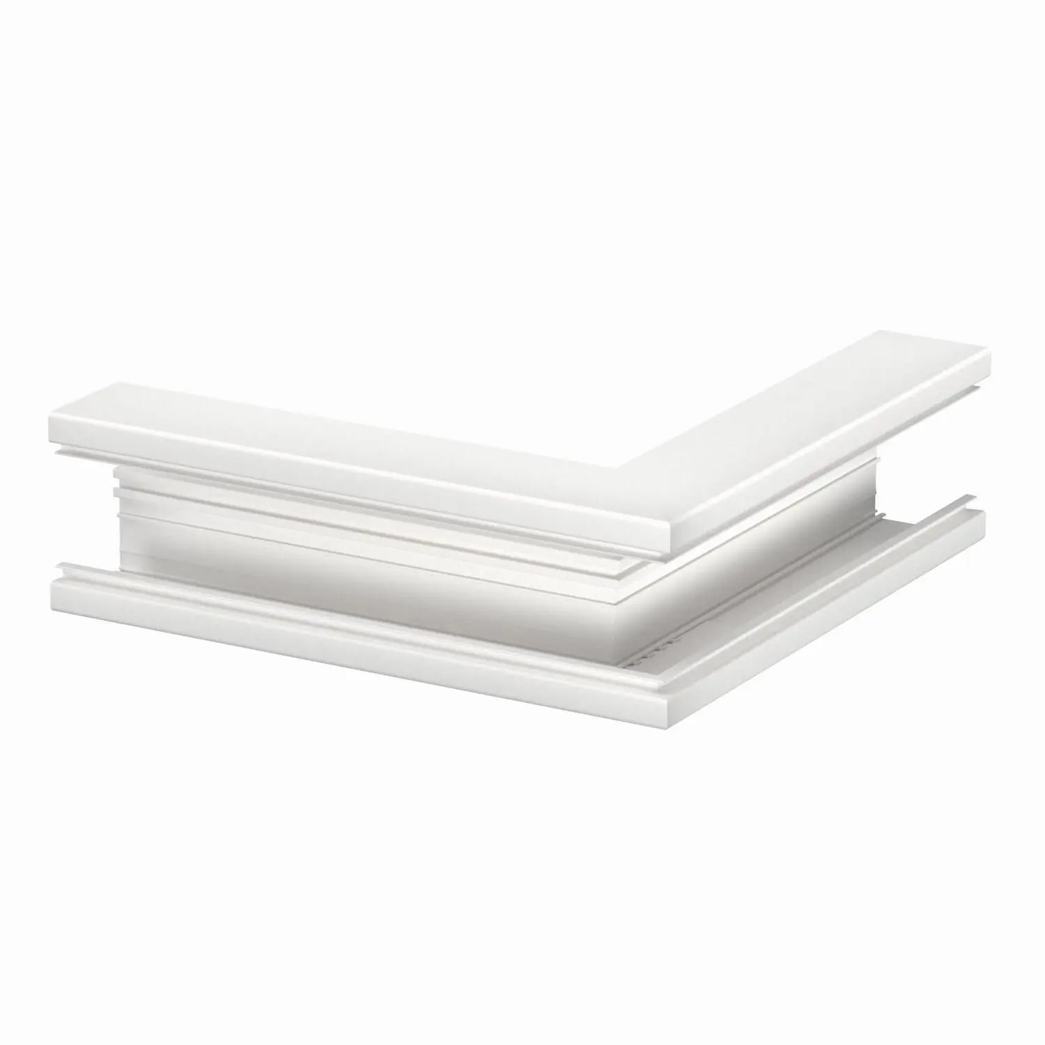 Produktfoto 1 von Außeneck symmetrisch 70x110mm, Alu, reinweiß, RAL 9010
