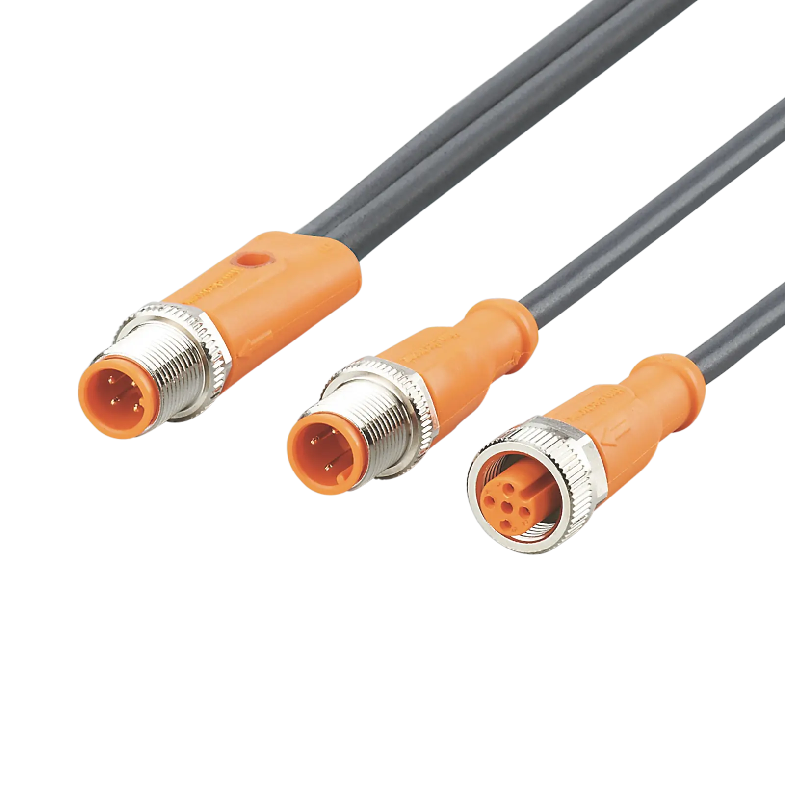 Produktfoto 1 von Y-Verbindungskabel M12 0,5m PUR IP65/67-69K