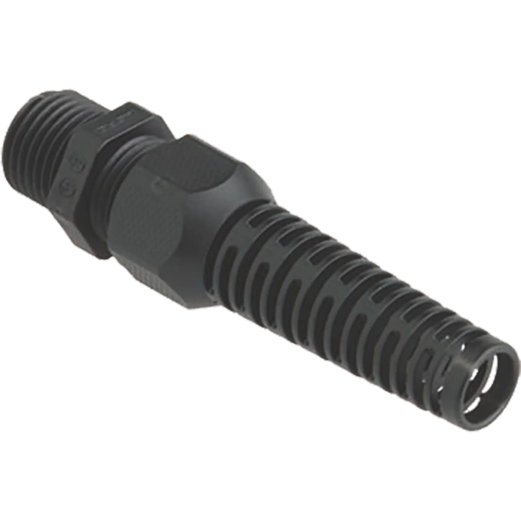 Produktfoto 1 von Kabelverschraubung Syntec Kst. M12x1.5 Schwarz D 2.5-6.5 mm mit Knickschutz