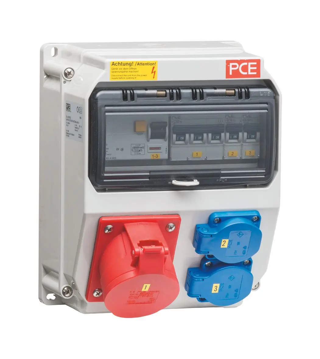 Produktfoto 1 von Steckdosenkombi Einbausatz 1xCEE 32A,2xSCHUKO für SL135A