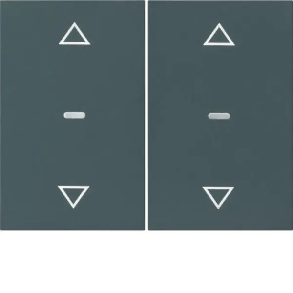 Produktfoto 1 von Abdeckung für Tastsensor Modul 2fach mit Pfeil-Symbol K.x anthrazit