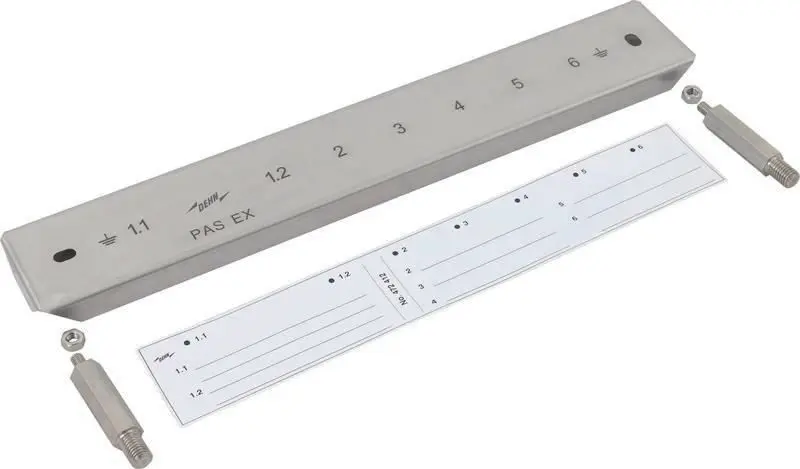 Produktfoto 1 von Abdeckung NIRO mit Abstandsbolzen und Bezeichnungsschild f. PAS EX 1+5(7)AP..