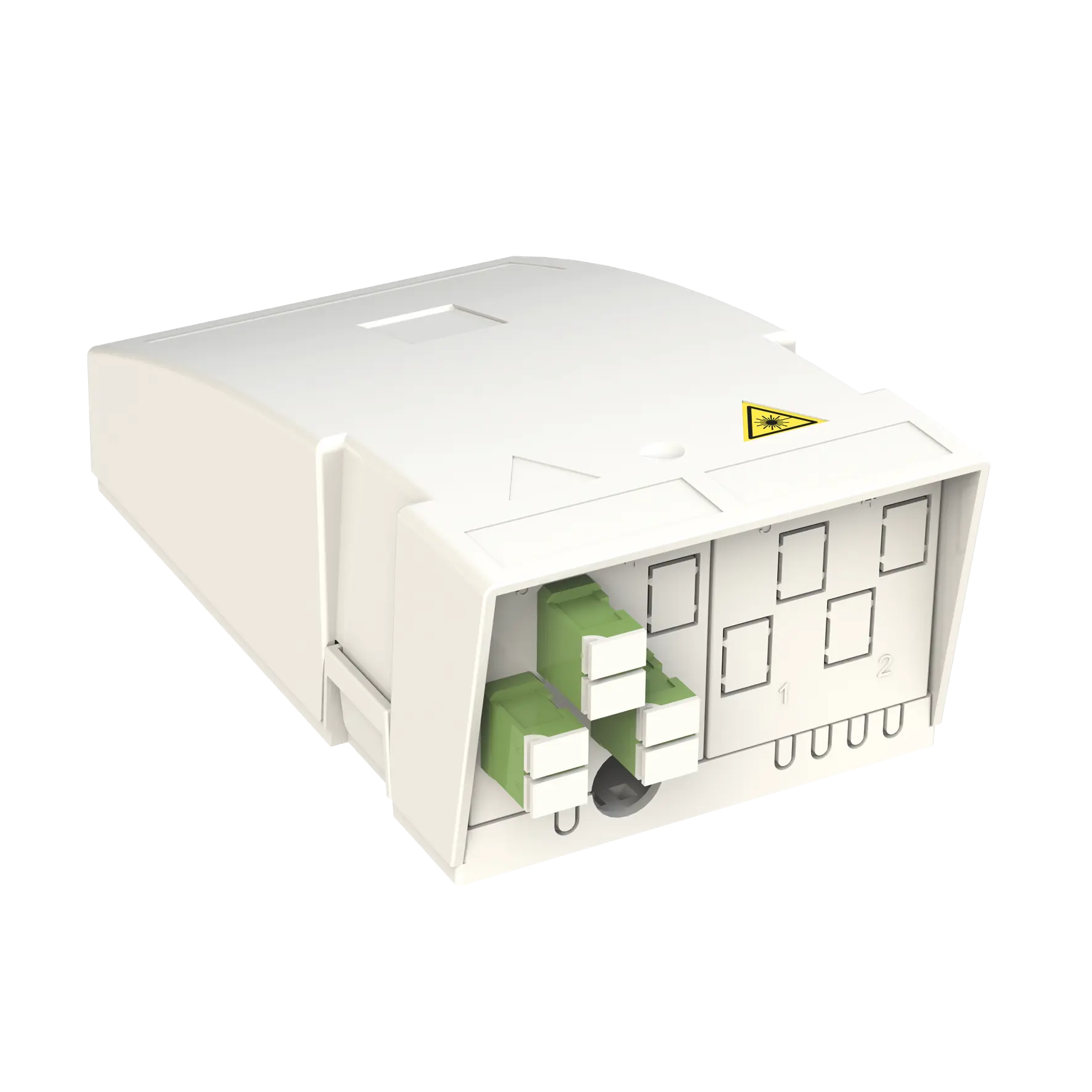 Produktfoto 1 von Connectivity Hausübergabepunkt HÜP 6 Fasern 3 LC/APC DX spleißfertig