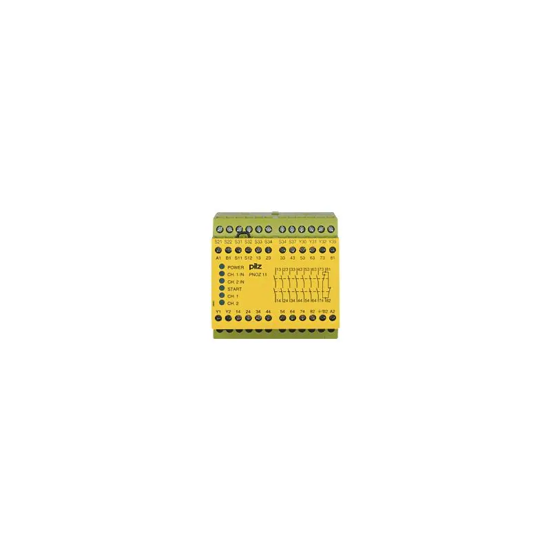 Produktfoto 1 von PNOZ 11 110-120VAC 24VDC 7n/o 1n/c Sicherheitsschaltgerät