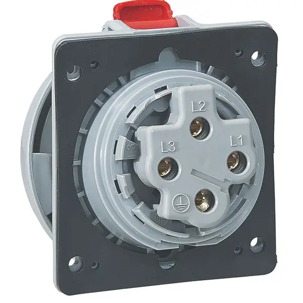 Produktfoto 1 von CEE-Steckdose 4P 32A 415V Rot IP67