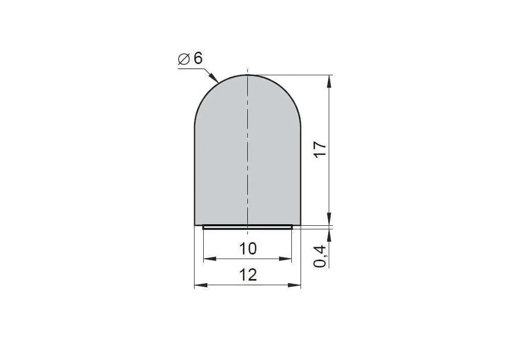 Produktfoto 1 von Kantenschutzprofil 6m schwarz