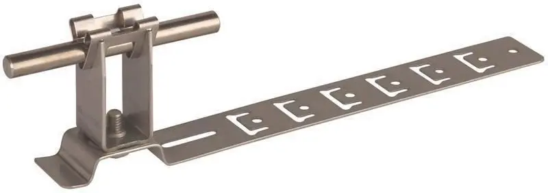 Produktfoto 1 von Dachleitungshalter UNIgrip NIRO H 32mm Rd 8mm m. geprägt. Strebe L 205mm