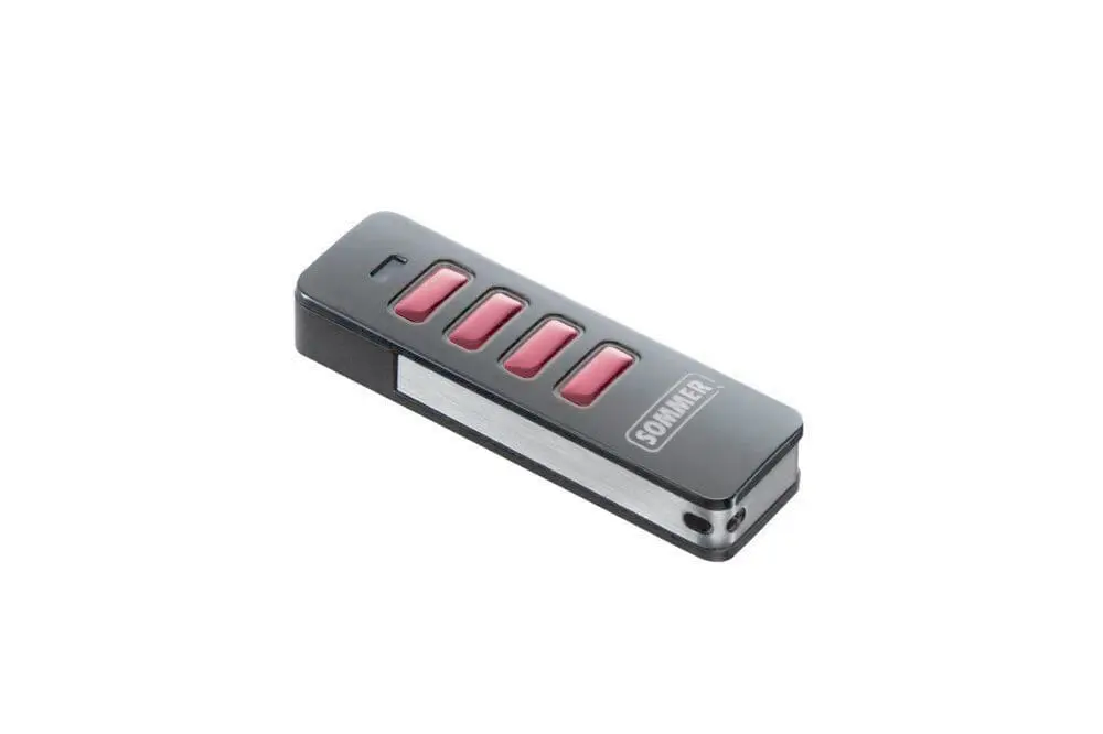 Produktfoto 1 von 4 Befehl Handsender „Pearl Vibe", FM 868,95 MHz schwarz/pink
