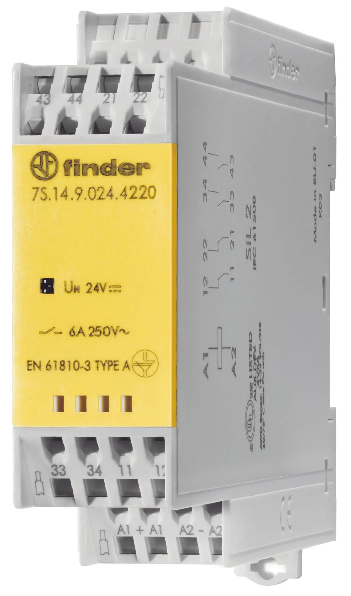 Produktfoto 1 von Relaismodul mit zwangsgeführten Kontakten