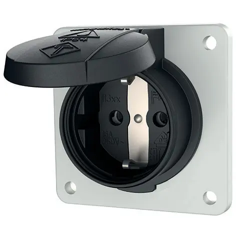 Produktfoto 1 von Anbaudose SCHUKO 16A2p+PE 230V IP54