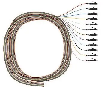 Produktfoto 1 von 1x12 Pigtailsatz Grade C LC G50/125 OM5 farbig 2,00m