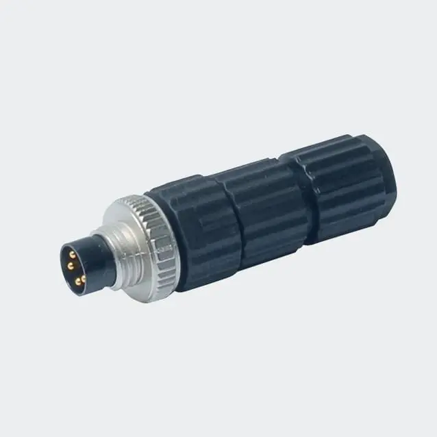 Produktfoto 1 von M8 x 1 / D 8 mm Rundsteckverbinder Konfektionierbarer Stecker, gerade