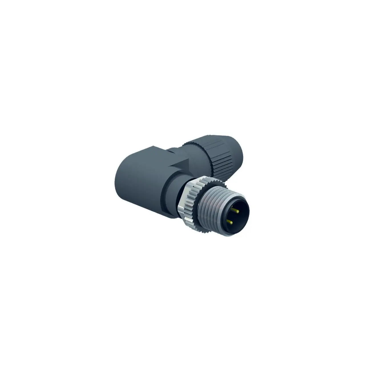 Produktfoto 1 von M12 x 1 Rundsteckverbinder Konfektionierbarer Stecker, abgewinkelt