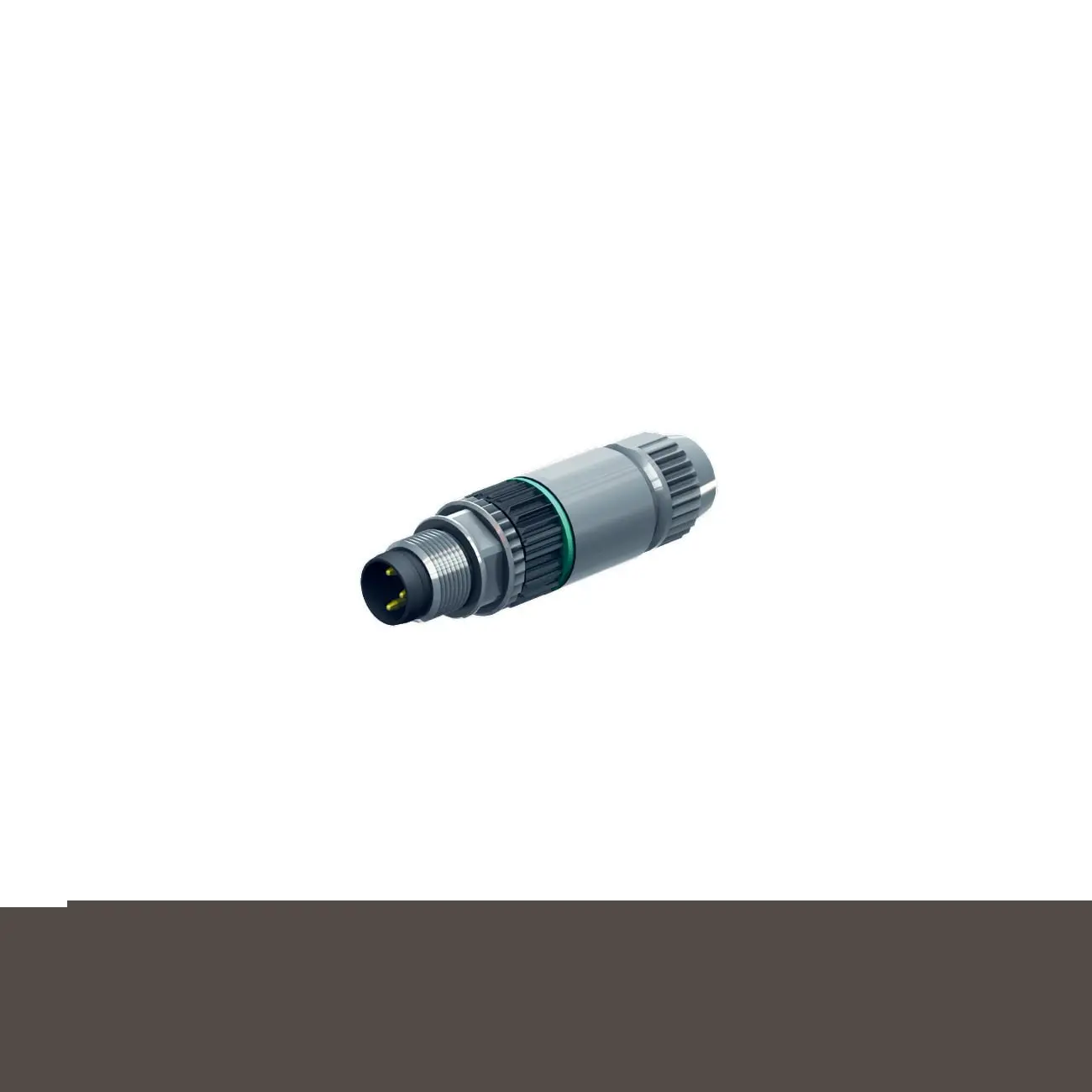 Produktfoto 1 von M8 x 1 / D 8 mm Rundsteckverbinder Konfektionierbarer Stecker, gerade
