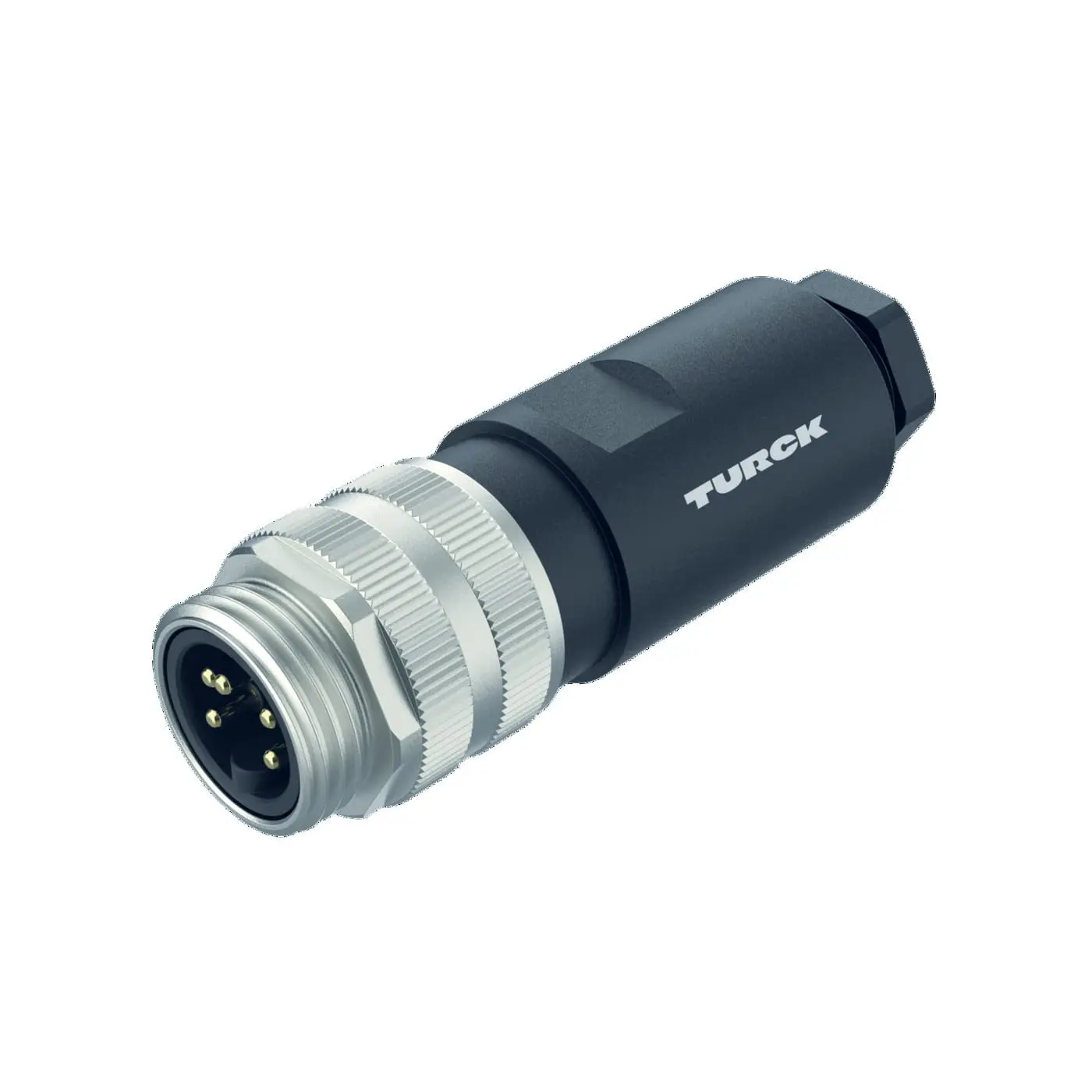 Produktfoto 1 von 7/8 Rundsteckverbinder Konfektionierbarer Stecker, gerade