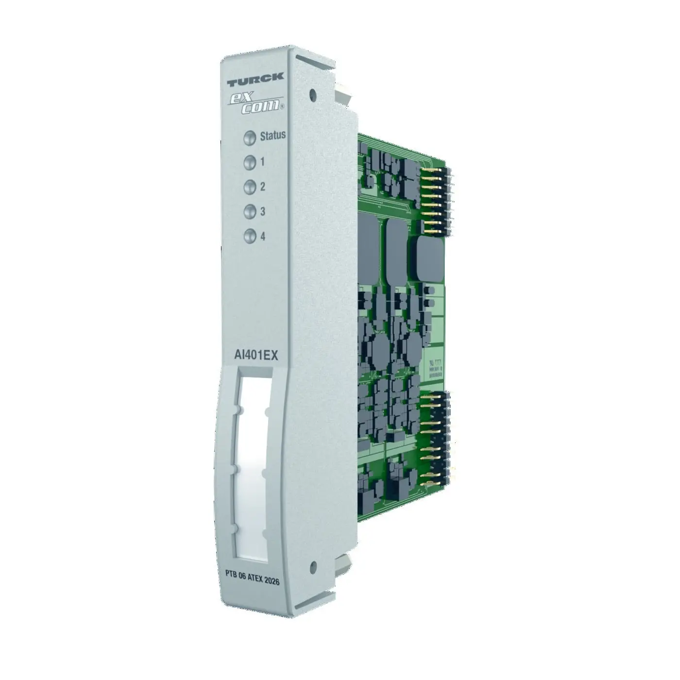 Produktfoto 1 von Remote I/O-System excom 4-Kanal Eingangsmodul analog PTB 03 ATEX 2217