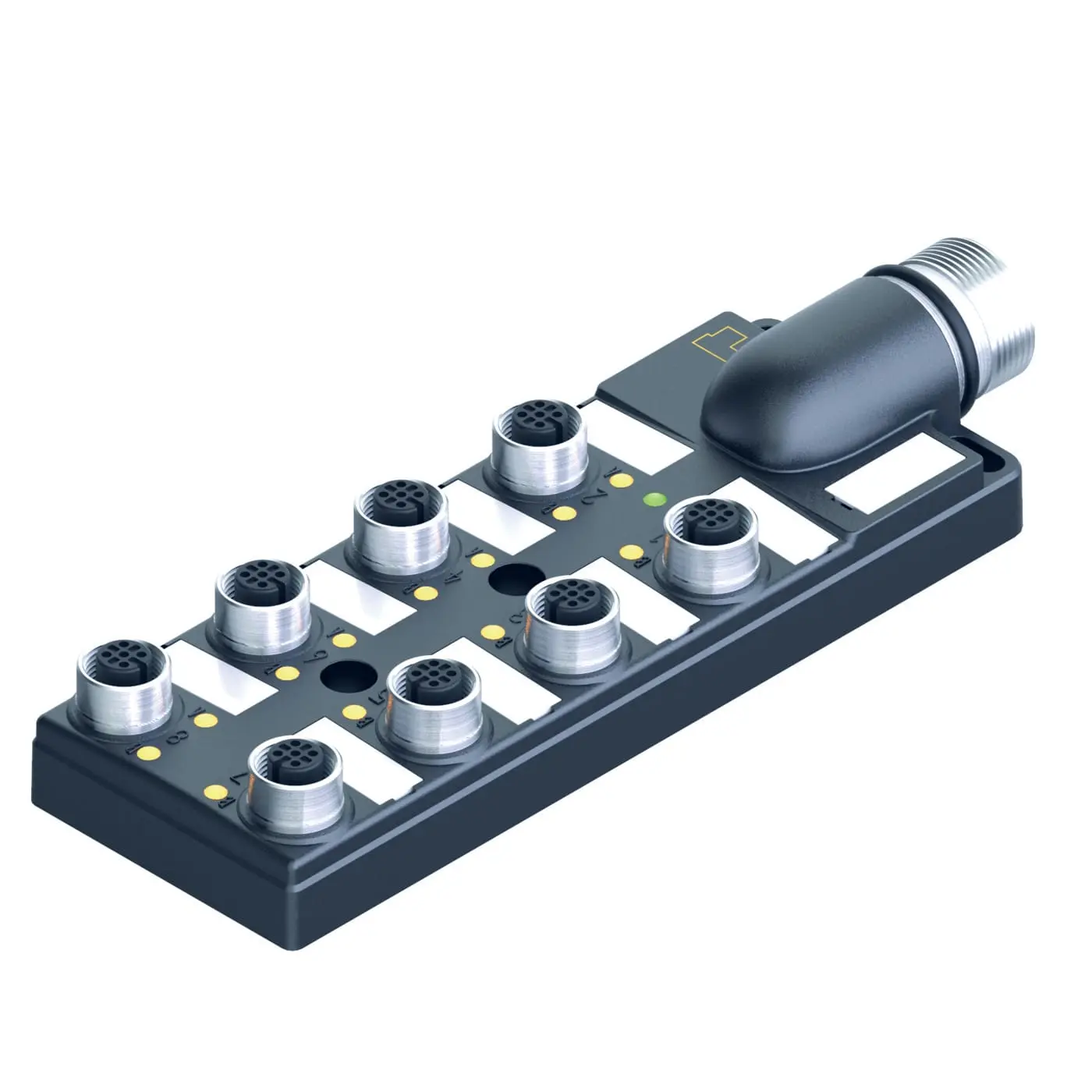 Produktfoto 1 von Passiver Aktuator-/Sensor-Verteiler M12 x 1 8-fach, mit M23-Steckverbinder