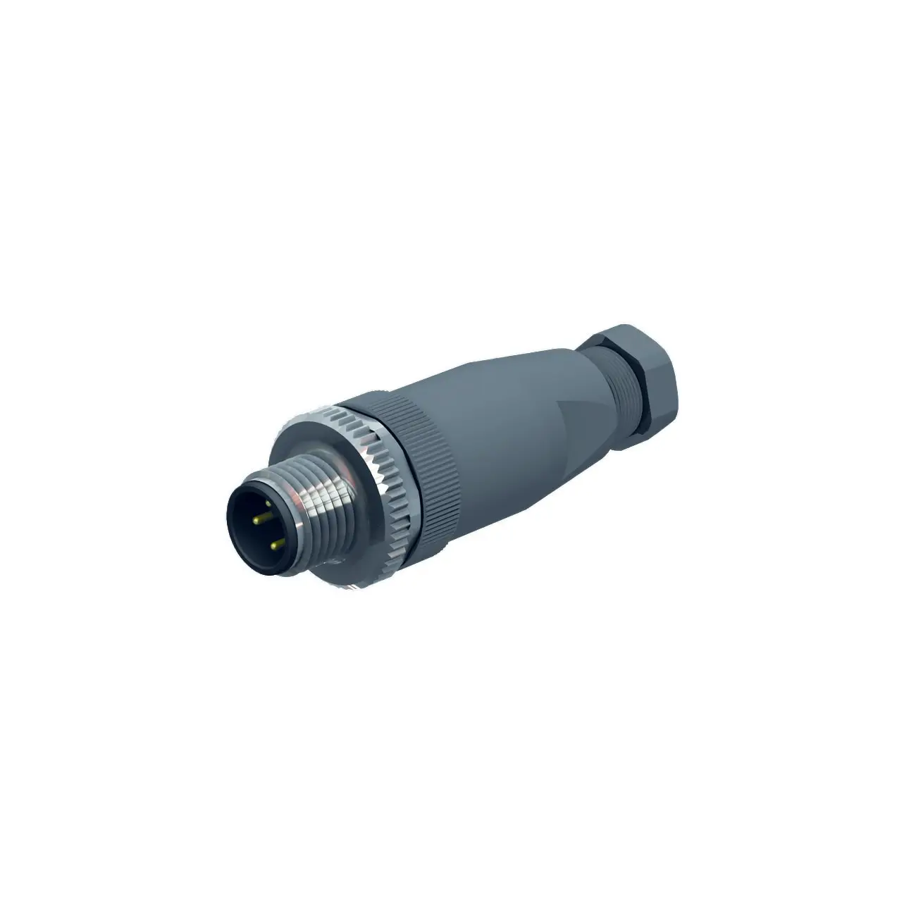 Produktfoto 1 von M12 x 1 Rundsteckverbinder Konfektionierbarer Stecker, gerade