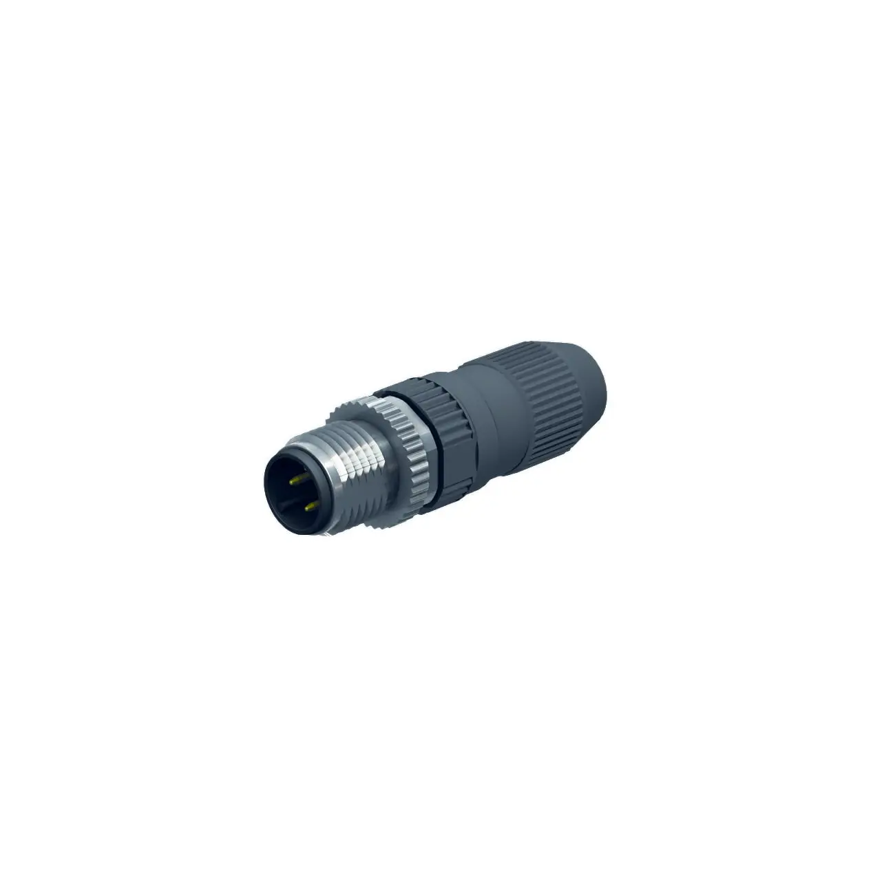 Produktfoto 1 von M12 x 1 Rundsteckverbinder Konfektionierbarer Stecker, gerade