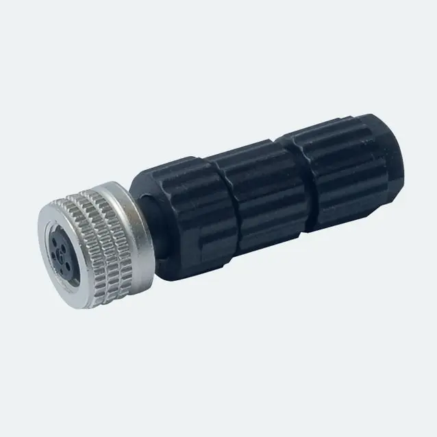 Produktfoto 1 von M8 x 1 / D 8 mm Rundsteckverbinder Konfektionierbare Kupplung, gerade