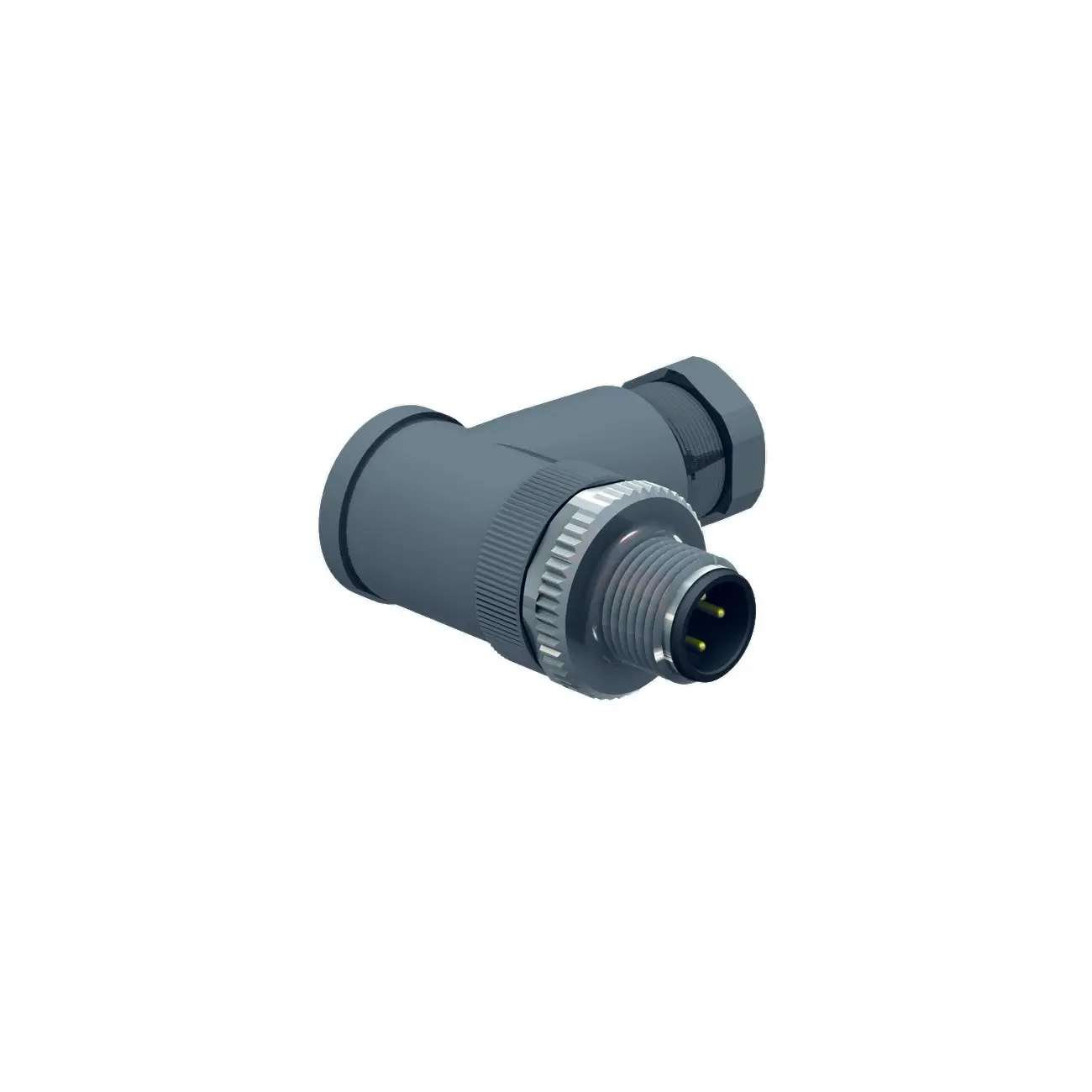 Produktfoto 1 von M12 x 1 Rundsteckverbinder Konfektionierbarer Stecker, abgewinkelt