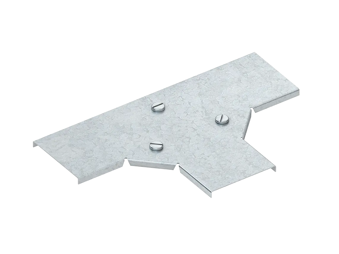 Produktfoto 1 von Deckel für T-Stück, Breite 54 mm bandverzinkt, mit Drehriegelverschluss