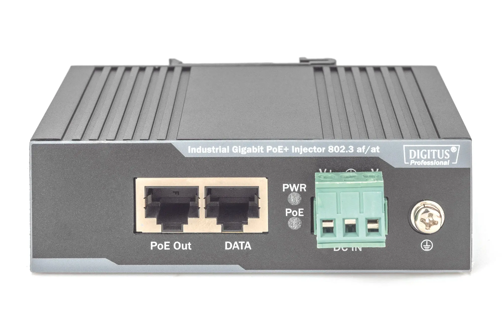 Industrieller Gigabit PoE+ Injektor 802.3 af/at