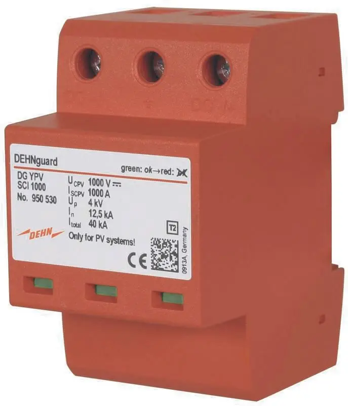 Produktfoto 1 von Überspannungsableiter Typ 2 DEHNguard Mehrpolig für PV-Anlagen bis 1000V DC