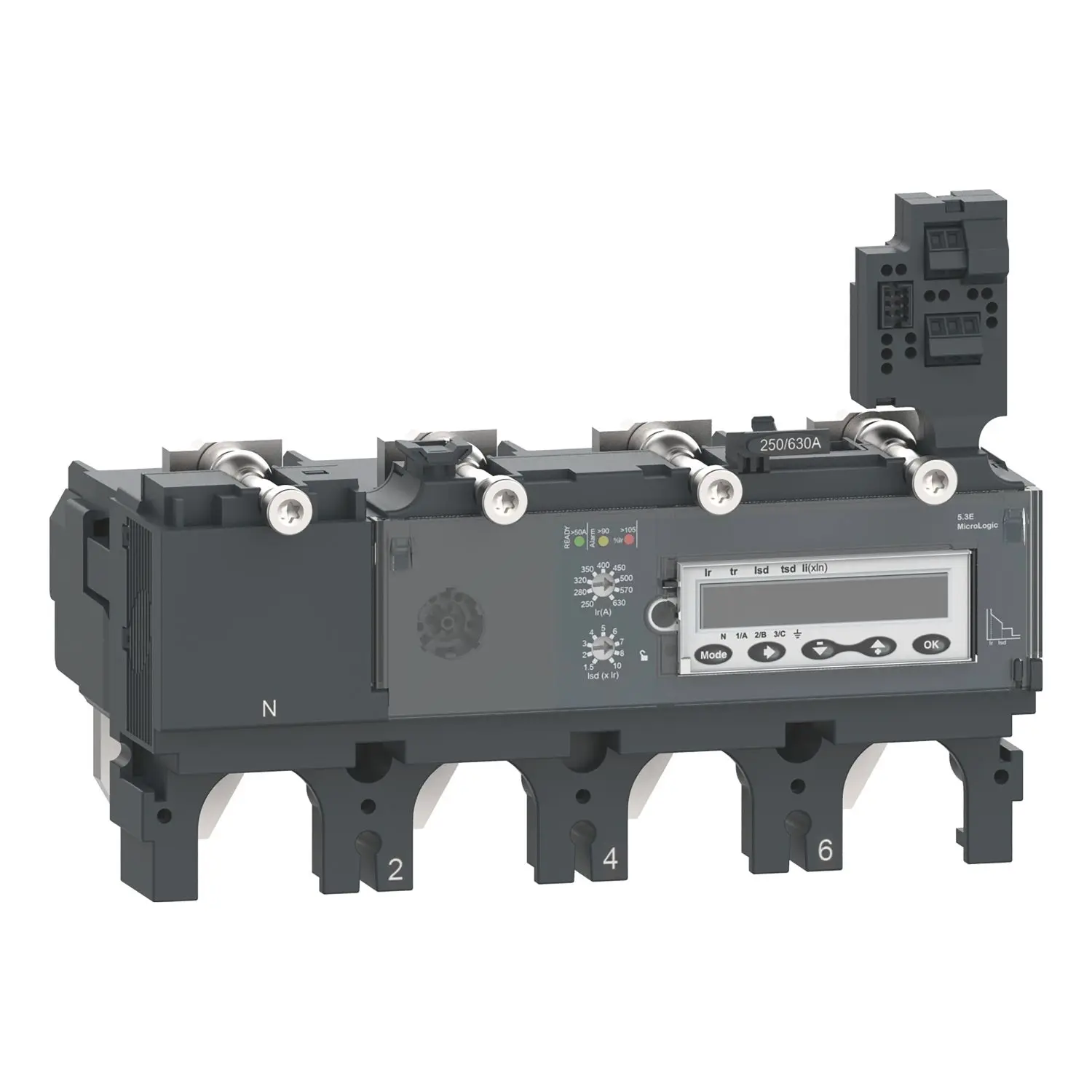 Produktfoto 1 von Elektronisches Auslösegerät MicroLogic 5.3E 630A 4P4D