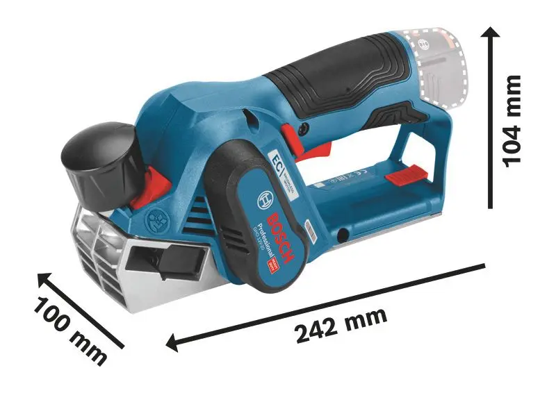 Produktfoto 1 von Akku-Hobel GHO 12V-20, Solo Version, L-BOXX