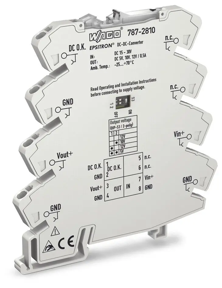 Produktfoto 1 von DC-DC-Wandler,Eingangsspannung DC 24 V,Ausgangsspannung einstellbar DC 5V/10V