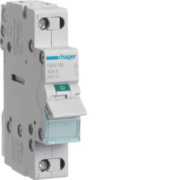 Produktfoto 1 von Ausschalter 16A 1 Schließer 230V AC 1PLE