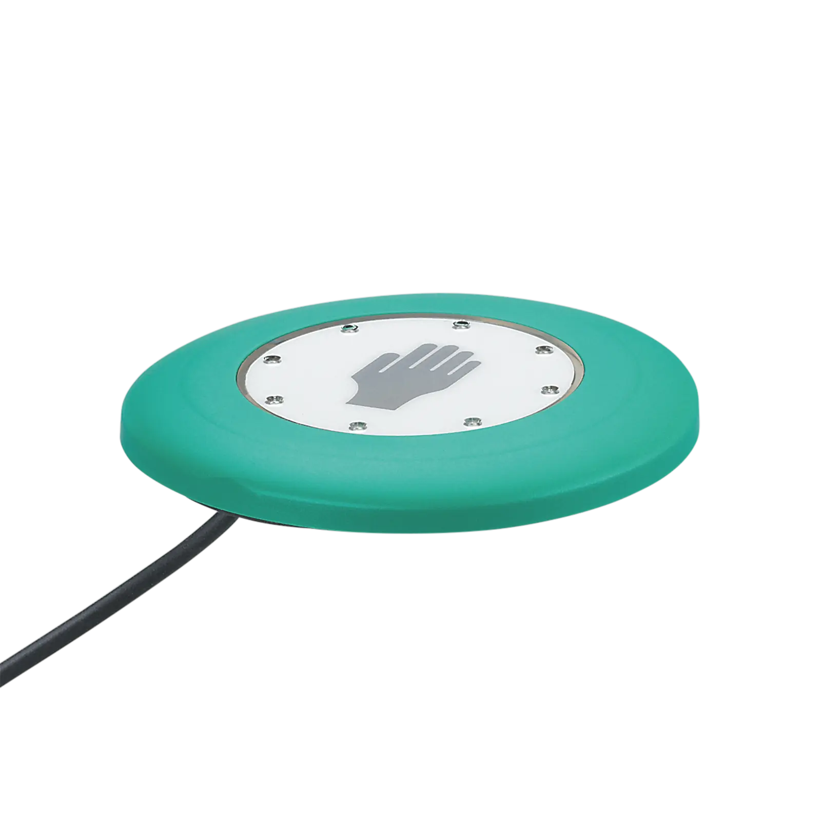 Produktfoto 1 von Kap.Handsensor D=100 L=11mm S DC PNP 2m PUR IP67/69K 3L