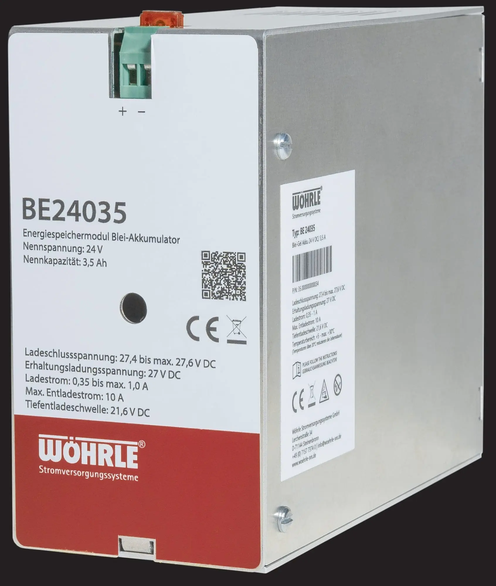 Produktfoto 1 von Blei - Akku 24 Volt - 3,5 AH - Angabe der Kapazität bei 25 Grad