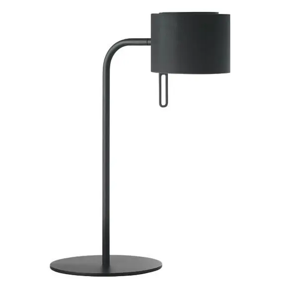 Tischleuchte mit Lampenschirm schwarz, schwarz, 1x G9 max. 48W