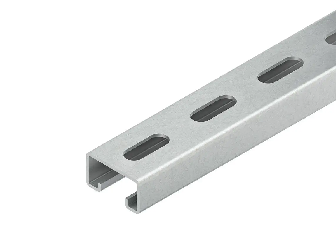 Produktfoto 1 von Ankerschiene C-Profil Schlitzweite 18mm 40x22x100mm gel. Edels.