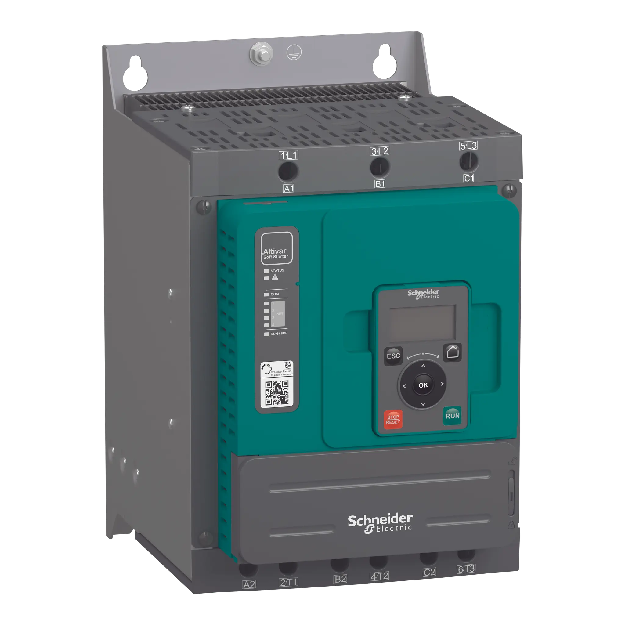 Produktfoto 1 von Altivar Sanftanlasser ATS480, 110 A, 208-690V AC, Steuerspannung 110-230V AC