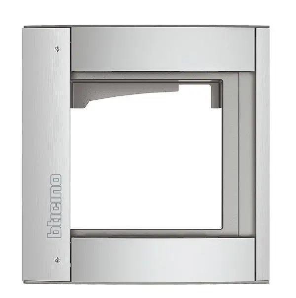 Produktfoto 1 von Abdeckrahmen + Modulträger 1 Modul, Türstation SFERA Aluminium, Allmetal