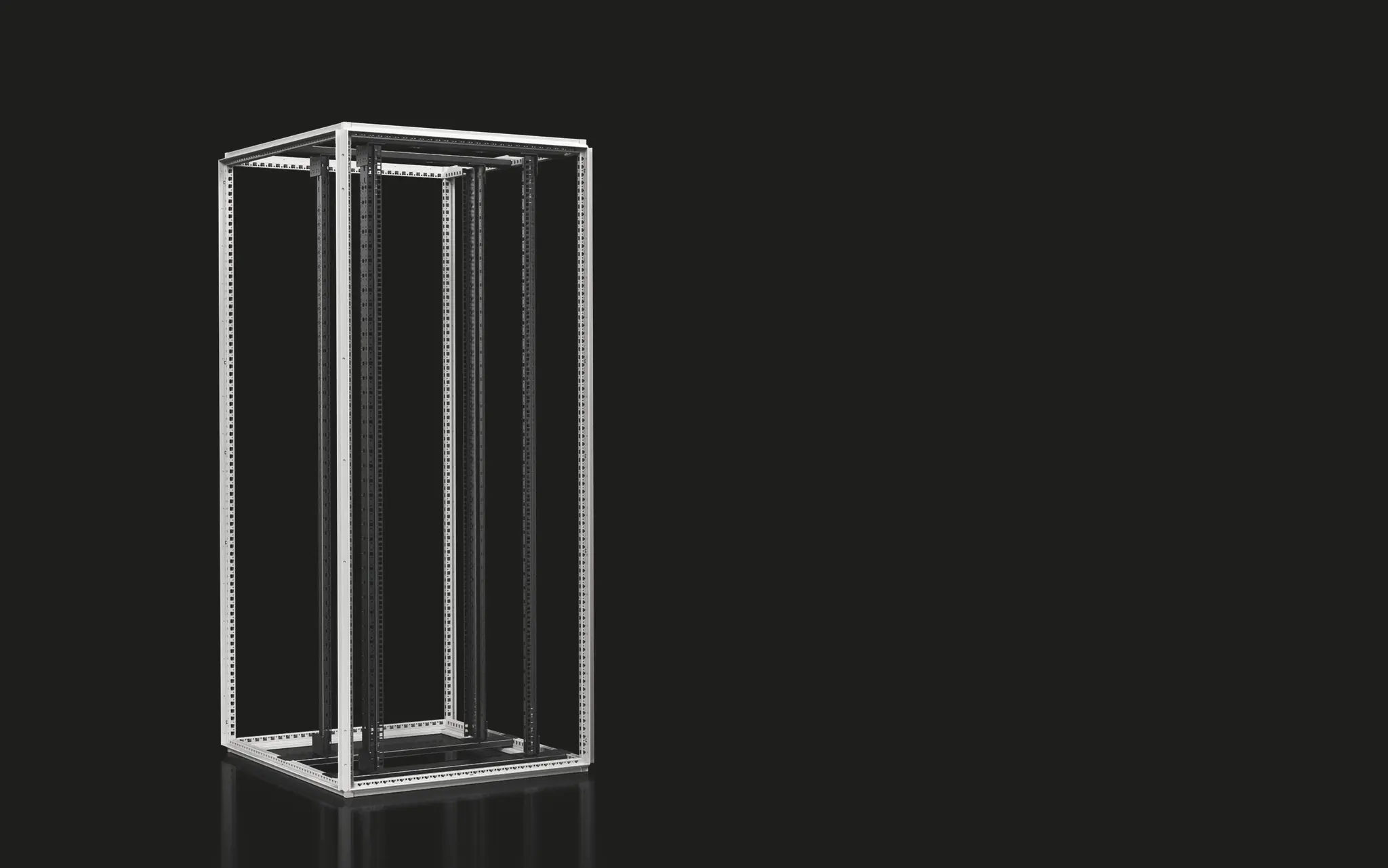 Produktfoto 1 von VX IT Open, 19"-Profilschienen, 42 HE BHT: 800x2000x800 mm, RAL 7035